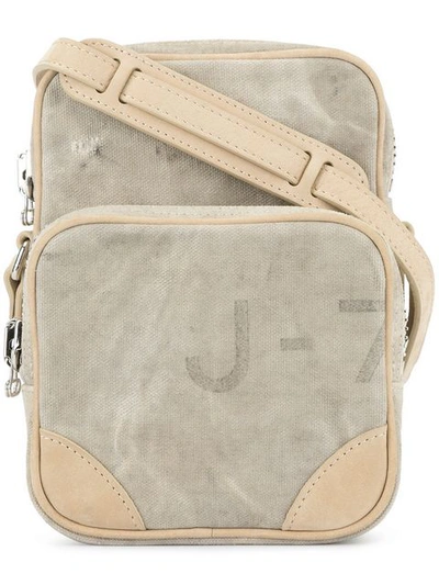 Shop Readymade Zipped Crossbody Bag In Neutrals