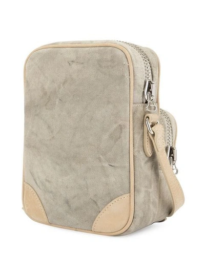 Shop Readymade Zipped Crossbody Bag In Neutrals