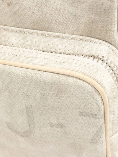 Shop Readymade Zipped Crossbody Bag In Neutrals