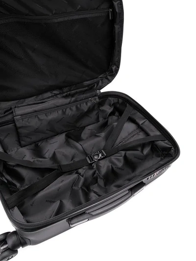 Shop Baldinini Set 315 Logo Embossed Suitcase - Black