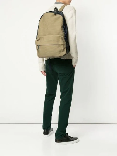Shop Cabas Contrast Panel Backpack - Brown