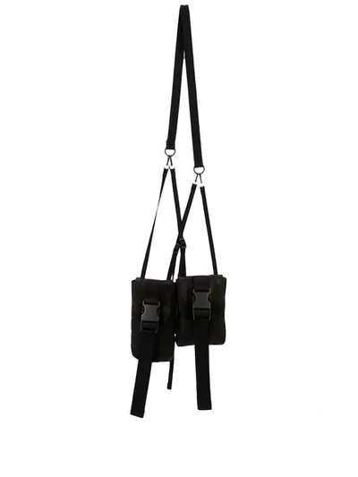 Shop The Viridi-anne Double Neck Pouch In Black