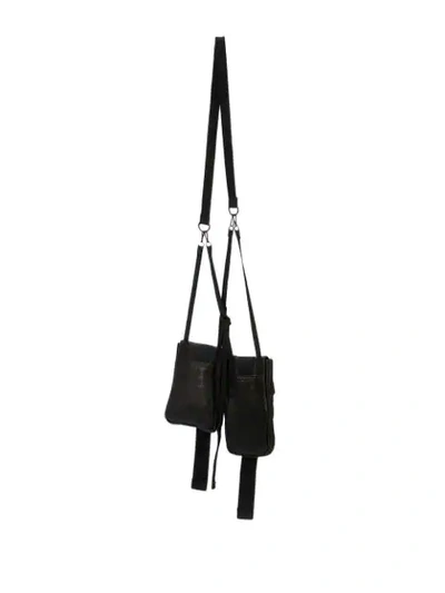 Shop The Viridi-anne Double Neck Pouch In Black