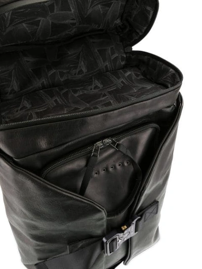 Shop Devoa Parachute Buckle Backpack In Black