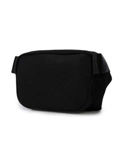 Shop Issey Miyake Pleats Belt Bag In Black