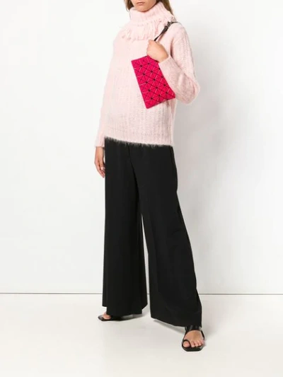 Shop Bao Bao Issey Miyake Waist Bag In 24 Pink