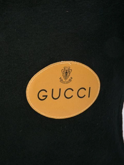 Pre-owned Gucci Logo Tote Bag In Black