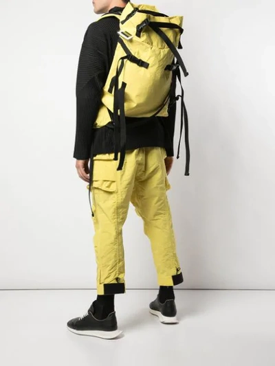 Shop The Viridi-anne Large Drawstring Backpack In Yellow