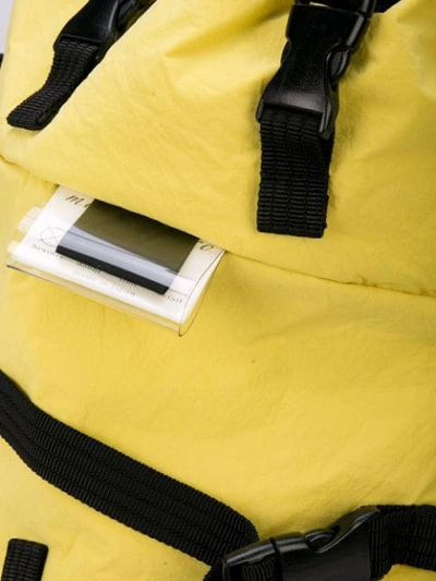 Shop The Viridi-anne Large Drawstring Backpack In Yellow