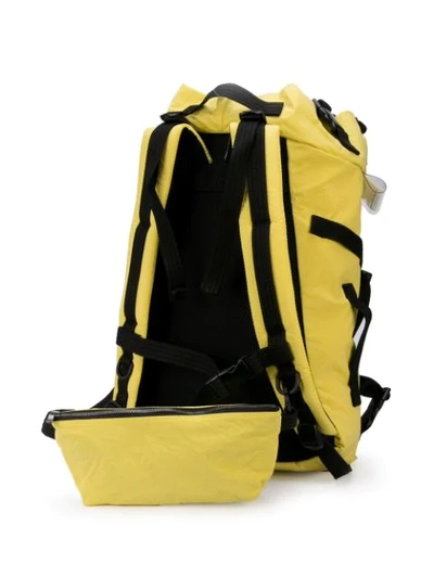 Shop The Viridi-anne Large Drawstring Backpack In Yellow