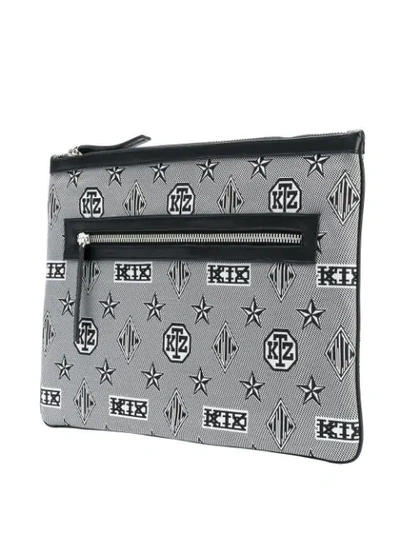 Shop Ktz Monogram Laptop Cover In Black