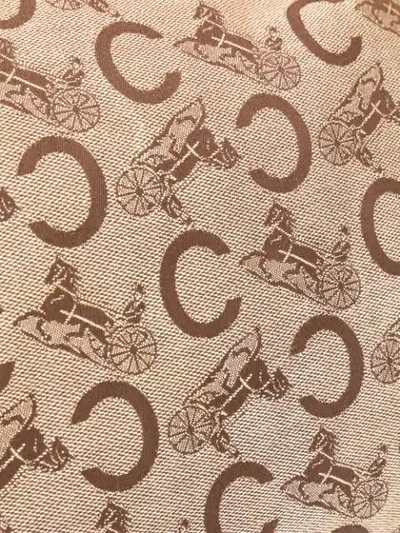 Pre-owned Celine Horse Carriage Pattern Shoulder Bag In Brown