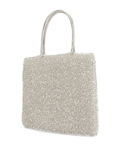 Shop Anteprima Standard Medium Tote Bag In Argento 351