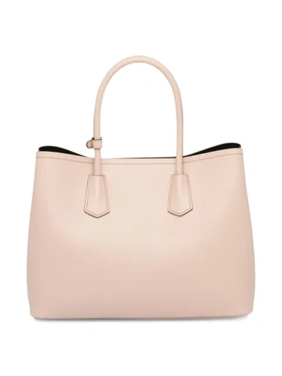 Shop Prada Top Handles Tote Bag In Pink