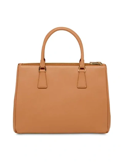 Shop Prada Galleria Bag In Brown