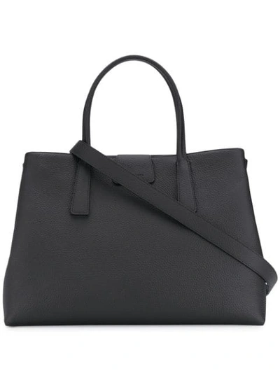 Shop Zanellato Duo Metropolitan Tote Bag In 02 Black
