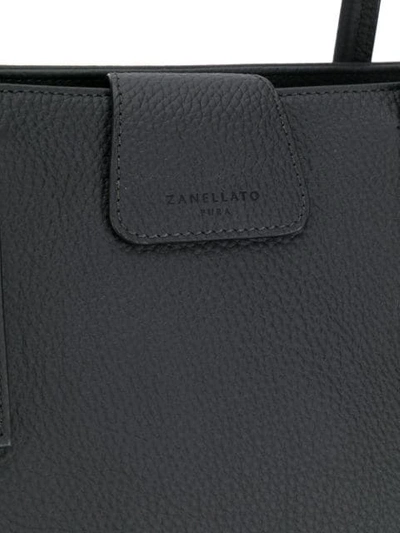 Shop Zanellato Duo Metropolitan Tote Bag In 02 Black