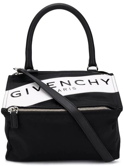 Shop Givenchy Pandora Logo Crossbody Bag - Black
