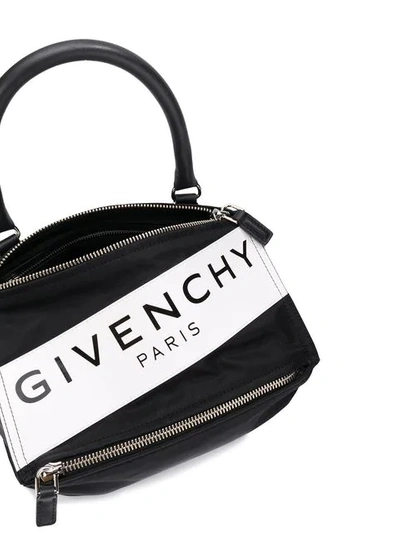 Shop Givenchy Pandora Logo Crossbody Bag - Black
