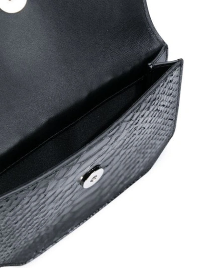 Shop Philipp Plein Embossed Belt Bag In Black