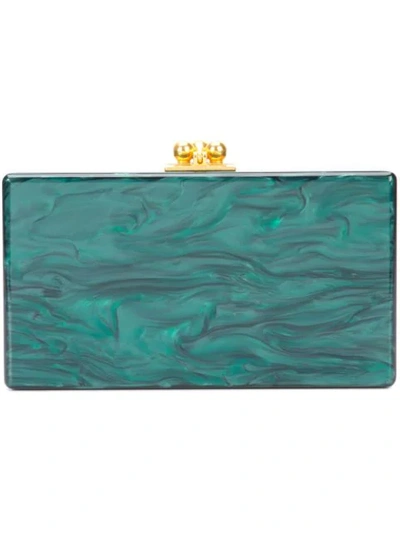 Shop Edie Parker Box Clutch In Green