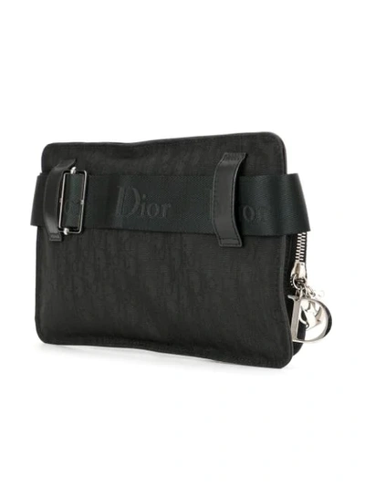 Pre-owned Dior 2007  Lady  Trotter Belt Bag In Black