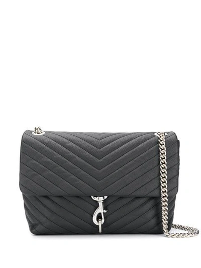 Shop Rebecca Minkoff Edie Flap Shoulder Bag In Black