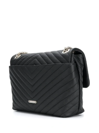 Shop Rebecca Minkoff Edie Flap Shoulder Bag In Black