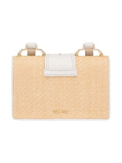 Shop Miu Miu Lady Shoulder Bag In Neutrals