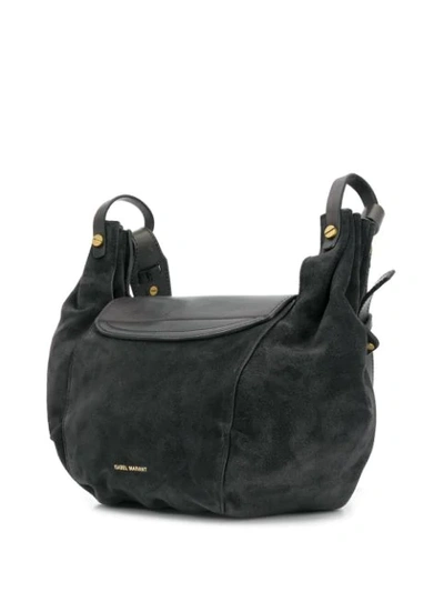 Shop Isabel Marant Sinley Shoulder Bag In Black