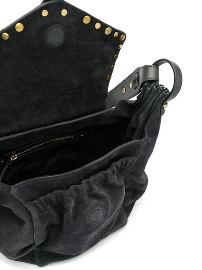 Shop Isabel Marant Sinley Shoulder Bag In Black