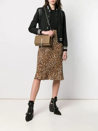 Shop Saint Laurent Kate Small Shoulder Bag - Neutrals