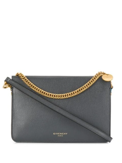 Shop Givenchy Chain Handle Crossbody Bag - Grau In Grey