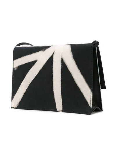 Shop Proenza Schouler Tie Dye Denim Small Lunch Bag In Black