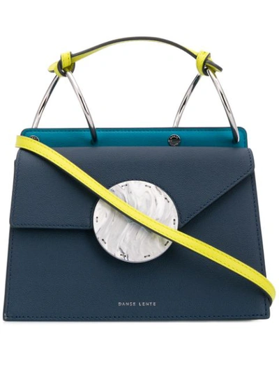 Shop Danse Lente Marble Lock Crossbody Bag In Blue