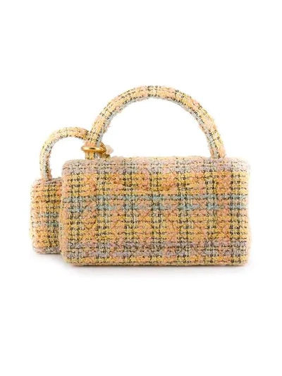 Pre-owned Chanel Two-in-one Tweed Bags In Yellow