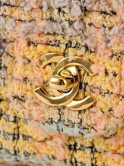 Pre-owned Chanel Vintage 古着粗花呢手提包两件组 - 黄色 In Yellow