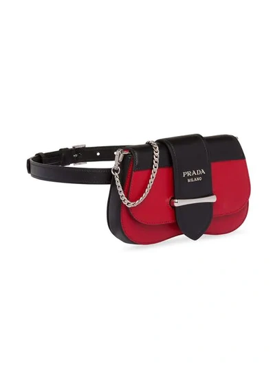 Shop Prada Sidonie Belt-bag In Red