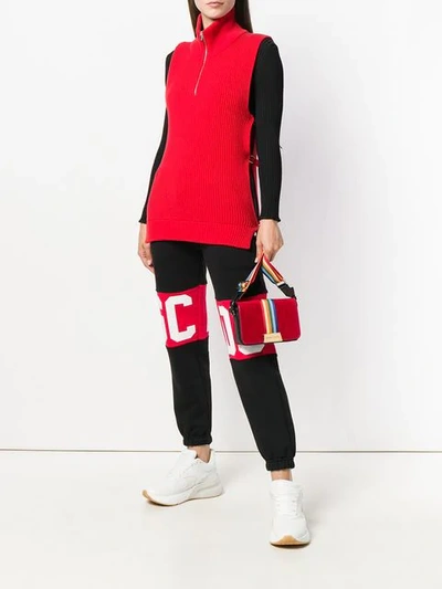 Shop Palm Angels Iconic Bag In Red