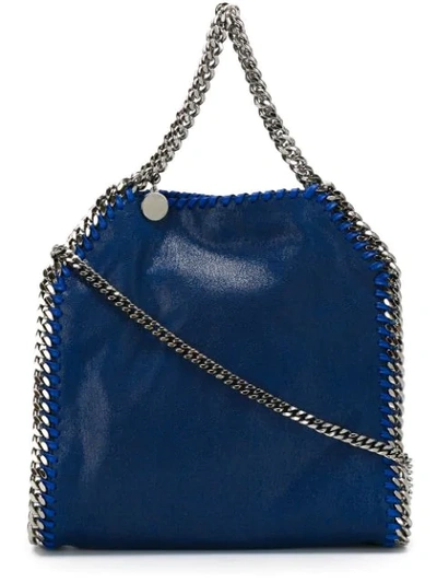 Shop Stella Mccartney Mini Falabella Tote In Blue