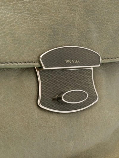 Pre-owned Prada Chain Strap Shoulder Bag In Grey