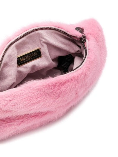 Shop Simonetta Ravizza Furrissima Belt Bag In Pink