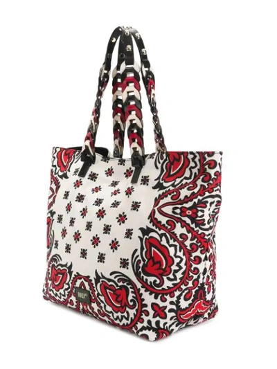 Shop Red Valentino Bandana Tote Bag In Neutrals