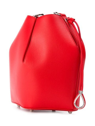 Shop Alexander Mcqueen The Bucket Bag In Red
