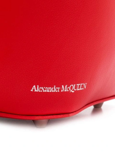 Shop Alexander Mcqueen The Bucket Bag In Red