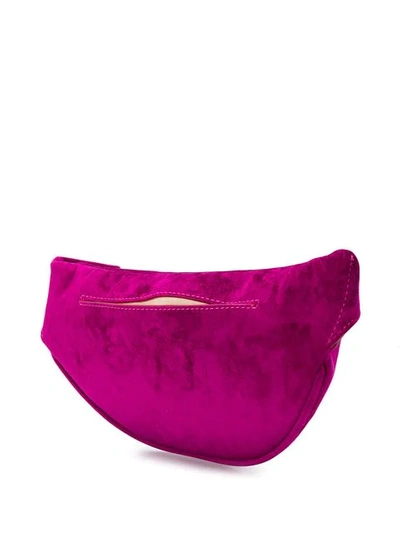 Shop Nanushka Top Zipped Belt Bag In Rosebud