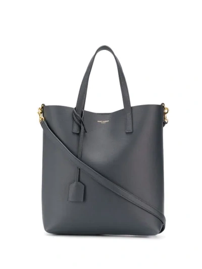 Shop Saint Laurent Small Toy Shopping Bag In Grey