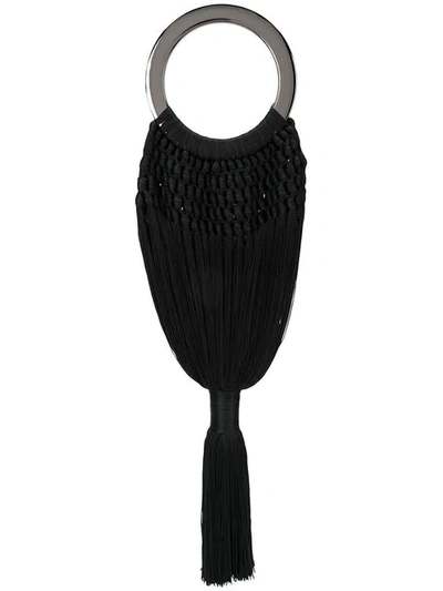 Shop Cult Gaia Angelou Tassel Handbag In Black