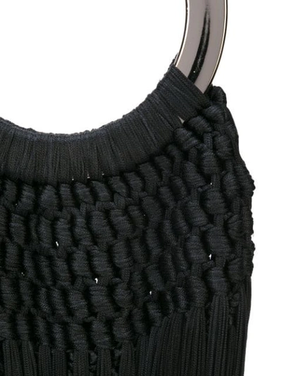 Shop Cult Gaia Angelou Tassel Handbag In Black