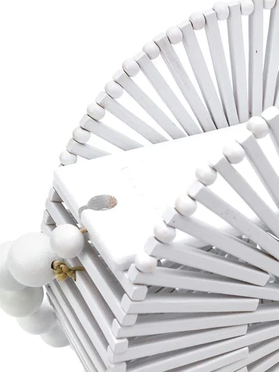 Shop Cult Gaia Round Cage Bag In White